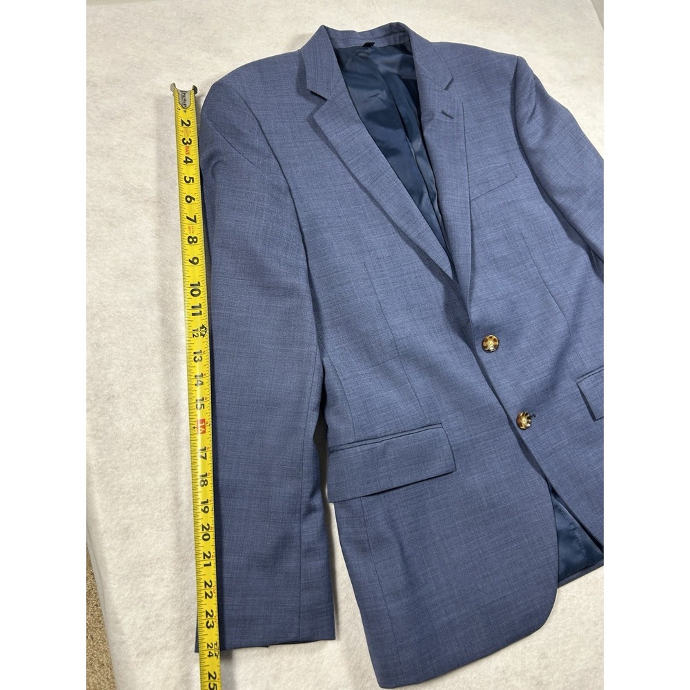 NEW J Crew Men 38S Navy Blue Thompson Wool Two-Button Sport Coat Blazer Jacket - Picture 7 of 8
